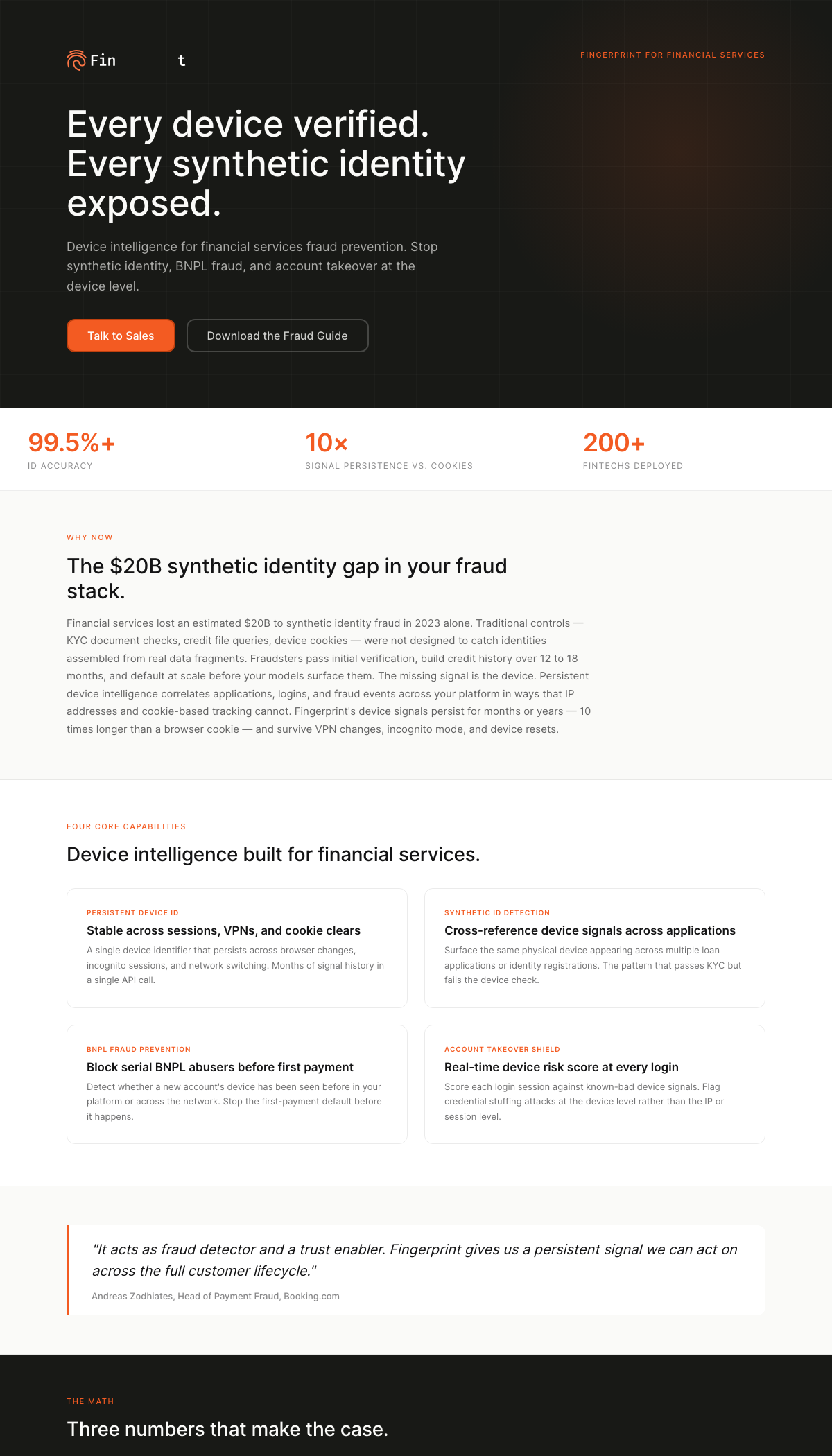 FinServ One-Pager