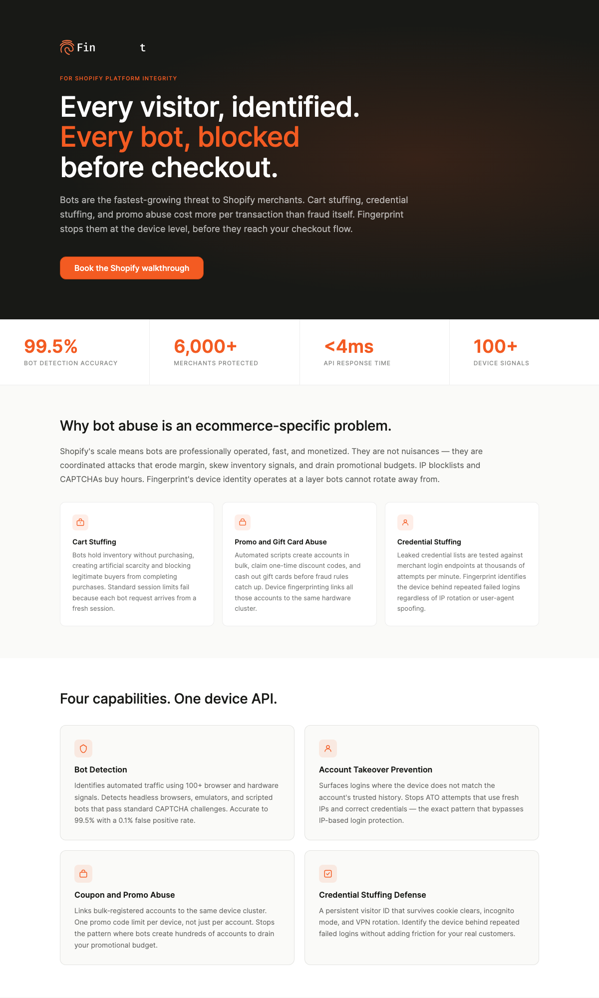 Shopify One-Pager